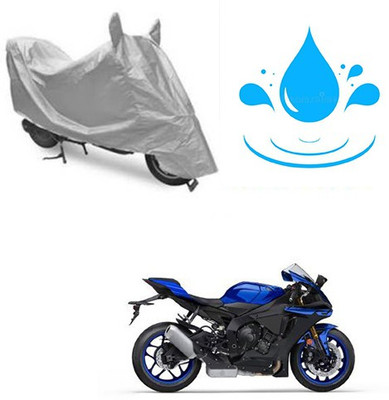 RPSENTTERPR Waterproof Two Wheeler Cover for Yamaha(YZF R1, Silver)
