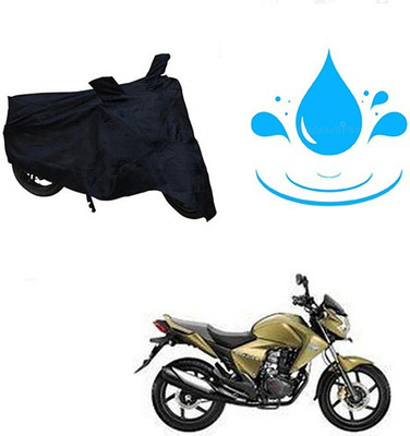 saanvi Waterproof Two Wheeler Cover for Honda(Dazzler, Black)