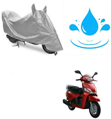 SANJU Waterproof Two Wheeler Cover for Mahindra(Gusto, Silver)