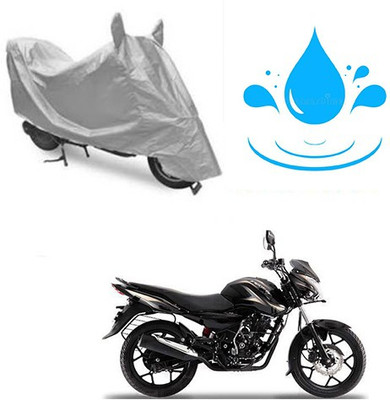 SANJU Waterproof Two Wheeler Cover for Bajaj(Discover 150 s, Silver)