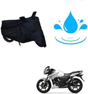 RPSENTTERPR Waterproof Two Wheeler Cover for TVS(Apache RTR 180, Black)
