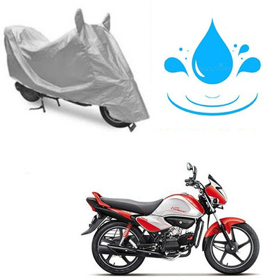 saanvi Waterproof Two Wheeler Cover for Hero(Splendor I Smart, Silver)