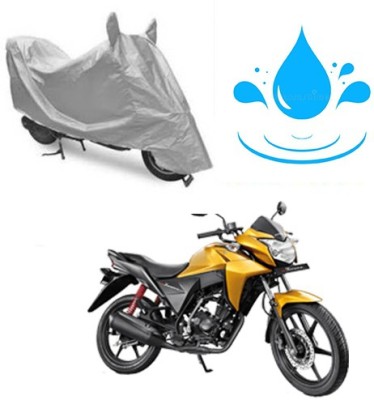 RPSENTTERPR Waterproof Two Wheeler Cover for Honda(CB Twister, Silver)