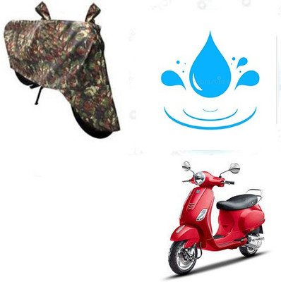 SANJU Waterproof Two Wheeler Cover for Piaggio(Vespa VXL, Multicolor)