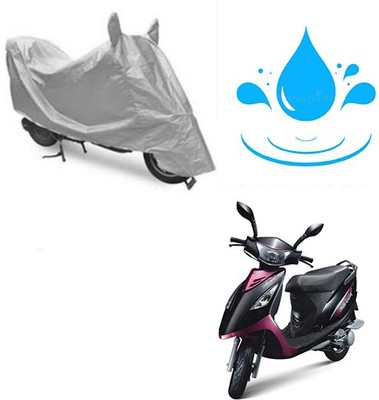 SANJU Waterproof Two Wheeler Cover for TVS(Scooty Streak, Silver)