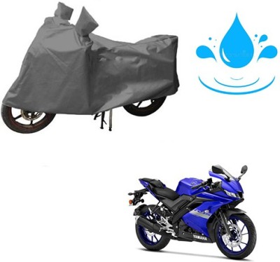 RPSENTTERPR Waterproof Two Wheeler Cover for Yamaha(R15 V3, Grey)