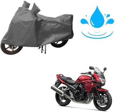 RPSENTTERPR Waterproof Two Wheeler Cover for Suzuki(Bandit, Grey)