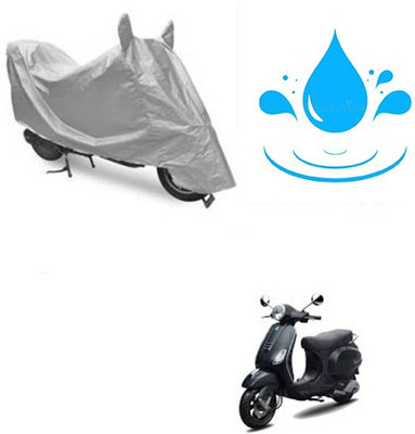 SANJU Waterproof Two Wheeler Cover for Piaggio(Vespa LX, Silver)