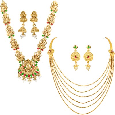 ShreejiHuf Alloy Gold Jewellery Set(Pack of 1)