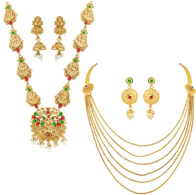 Paola Jewels Alloy Gold-plated Gold Jewellery Set(Pack of 1)