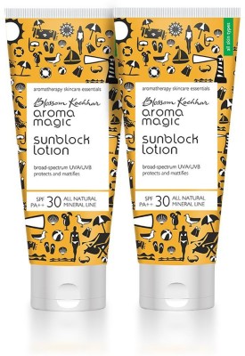 Aroma Magic Sunscreen - SPF 30 PA++ Pack of 2 Sunblock Lotion 50 ml(50 ml)