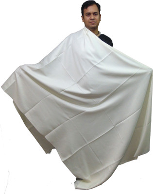 Vrinde Pure Wool Solid Men Shawl(White)