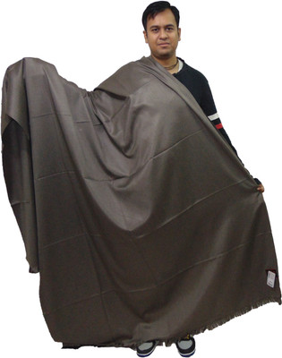 KAVIM Wool Solid Men Shawl(Grey)