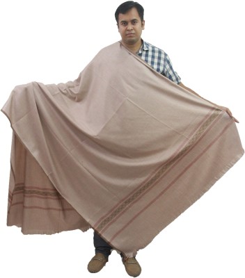 Sprha Wool Solid Men, Women Shawl(Beige)