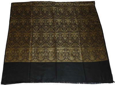 Sprha Wool Self Design Men, Women Shawl(Black)