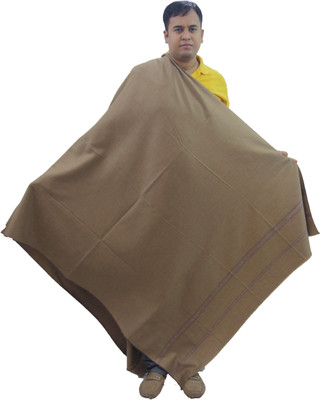 KAVIM Wool Solid Men Shawl(Grey)