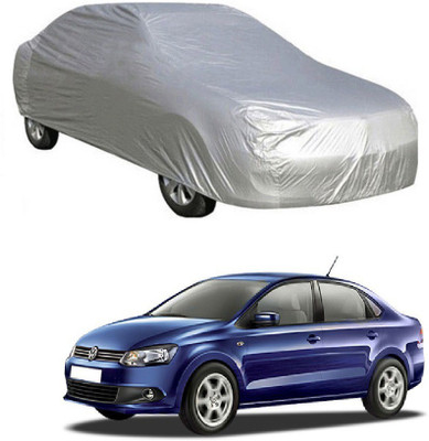 Furious3D Car Cover For Volkswagen Vento (Without Mirror Pockets)(Silver)