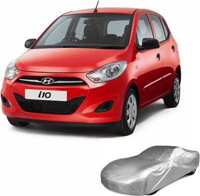 THE REAL ARV Car Cover For Hyundai i10 (With Mirror Pockets)(Silver)