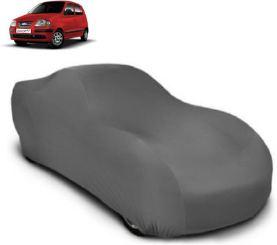 Fieesta Car Cover For Hyundai Santro Xing (With Mirror Pockets)(Grey)