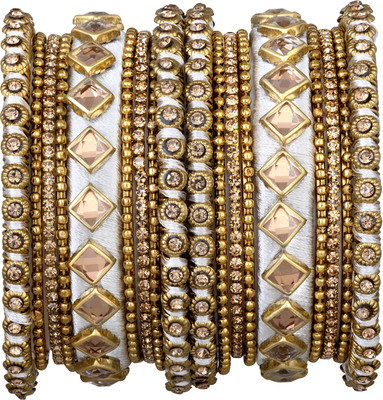 PEORA Brass Gold-plated Bangle Set(Pack of 2)