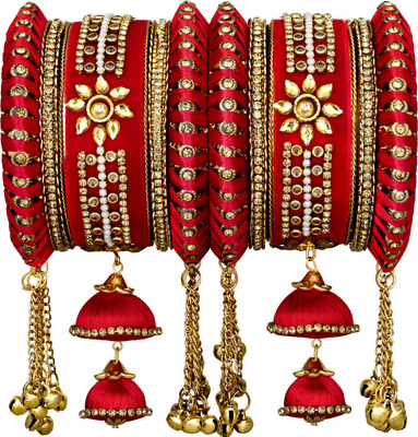 PEORA Brass Gold-plated Bangle Set(Pack of 2)