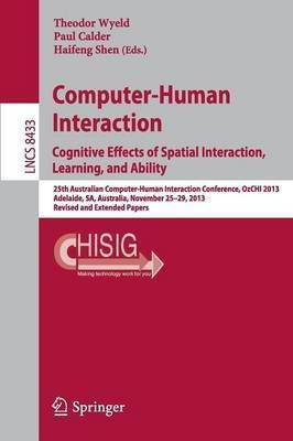 Computer-Human Interaction. Cognitive Effects of Spatial Interaction, Learning, and Ability(English, Paperback, unknown)