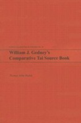 William J. Gedney's Comparative Tai Source Book(English, Paperback, Hudak Thomas John)