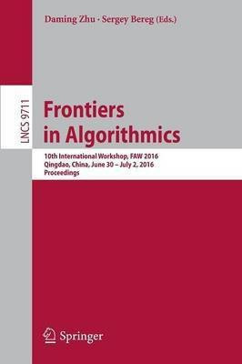 Frontiers in Algorithmics(English, Paperback, unknown)