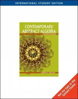 Contemporary Abstract Algebra 9 Edition(English, Paperback, Gallian Joseph A.)