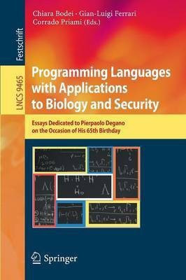 Programming Languages with Applications to Biology and Security(English, Paperback, unknown)