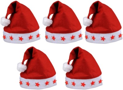 ME&YOU Solid Santa Cap Cap(Pack of 5)