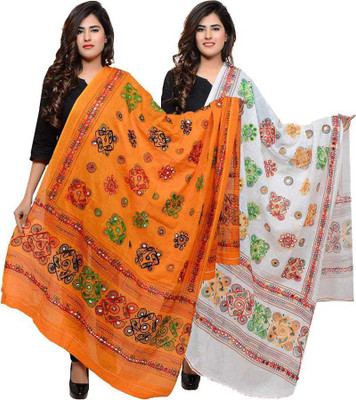 Nitya Enterprises Cotton Blend Embroidered Women Dupatta