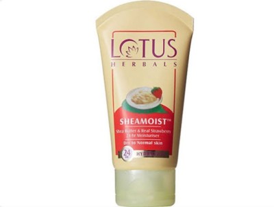 LOTUS HERBALS Sheamoist Shea Butter & Real Strawberry 24hr Moisturizer(60 g)