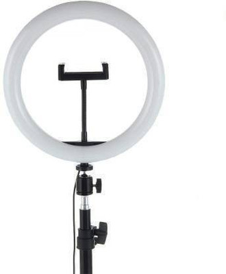 TULUA LED Ring Light 10 Inch With Cell Phone Holder Without Tripod Stand Flash Ring Flash (White) Ring Flash(White)