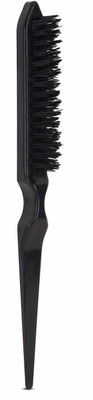 Views Professional Hair Teaser Brush, Back Combing Brush for Men and Women (Black)