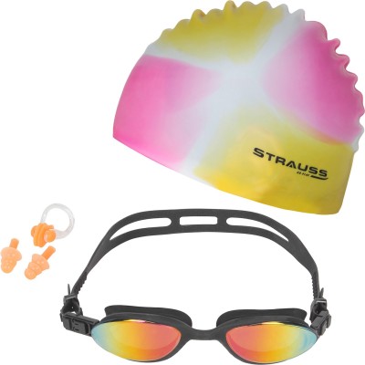 Strauss Swimming Kit | Swimming Goggles | Swimming Cap | Swimming Accessories Swimming Kit