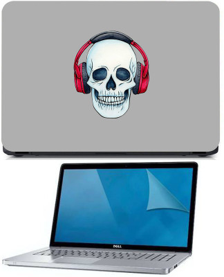 LIKEIT Laptop Printed stickers & Skin 2 in 1 Laptop Skin Pack with Screen Guard __Code W469 Combo Set(Matte Finish, Multicolor)