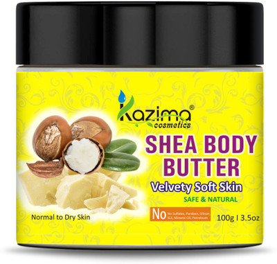 Kazima Shea Body Butter for Deep Moisturizing Dry Skin | No Paraben | No Silicon(100 g)