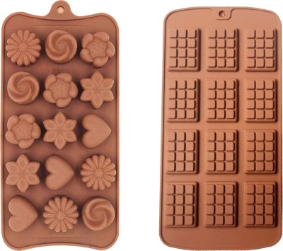 CIAZA Silicone Chocolate Mould 15(Pack of 2)