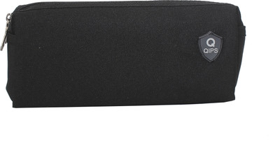 QIPS QIPS SOLID COLOUR Art Polyester Pencil Box(Set of 1, Black)