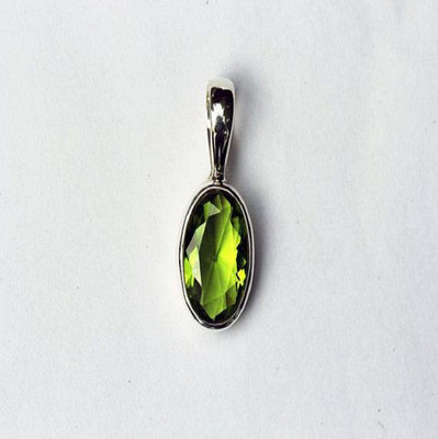 KUNDLI GEMS Peridot Ring Natural stone Peridot semi Precious stone Certified and Astrological Purpose for unisex Silver Peridot Stone Pendant