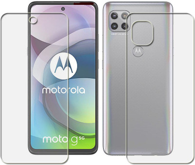 tombik Front and Back Screen Guard for Motorola Moto G 5g(Pack of 2)