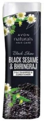 AVON Naturals Black Shine Bhringraj 2-in-1 Shampoo & Conditioner Men & Women (180 ml)(180 ml)