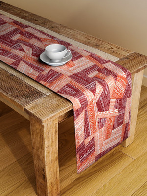 Alina decor Red 142 cm Table Runner(Polyester)