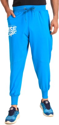 UZARUS Solid Men Blue Track Pants