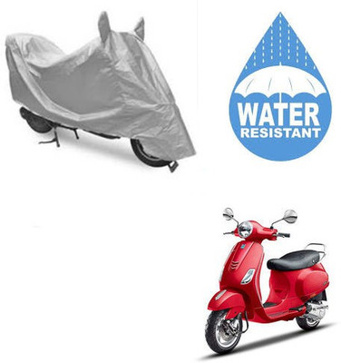 RPSENTTERPR Waterproof Two Wheeler Cover for Piaggio(Vespa VXL, Silver)