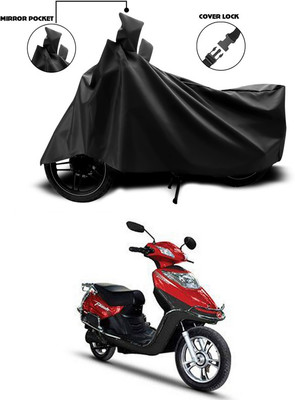 SEBONGO Waterproof Two Wheeler Cover for Hero(Electric Flash, Black)