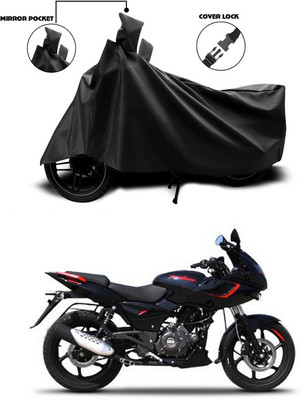ANTHUB Waterproof Two Wheeler Cover for Bajaj(Pulsar 180 DTS-i, Black)