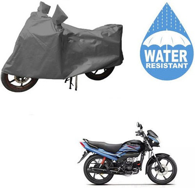 RPSENTTERPR Waterproof Two Wheeler Cover for Hero(Passion Plus, Grey)