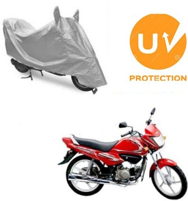 MOTOWORLD Waterproof Two Wheeler Cover for Hero(Splendor NXG, Silver)